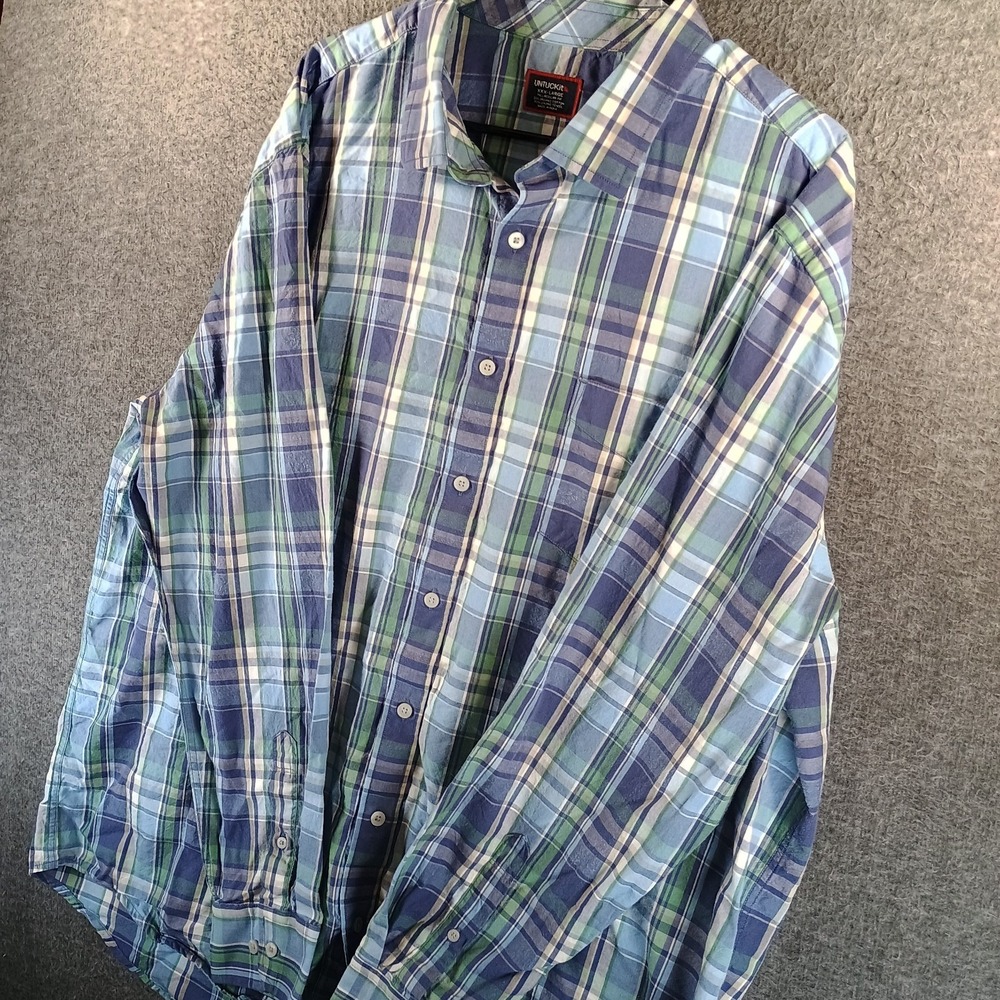 Untuckit Summer Plaid Rombauer Shirt Long Sleeve Button Up Shirt Men Xxxl 3xl View 4
